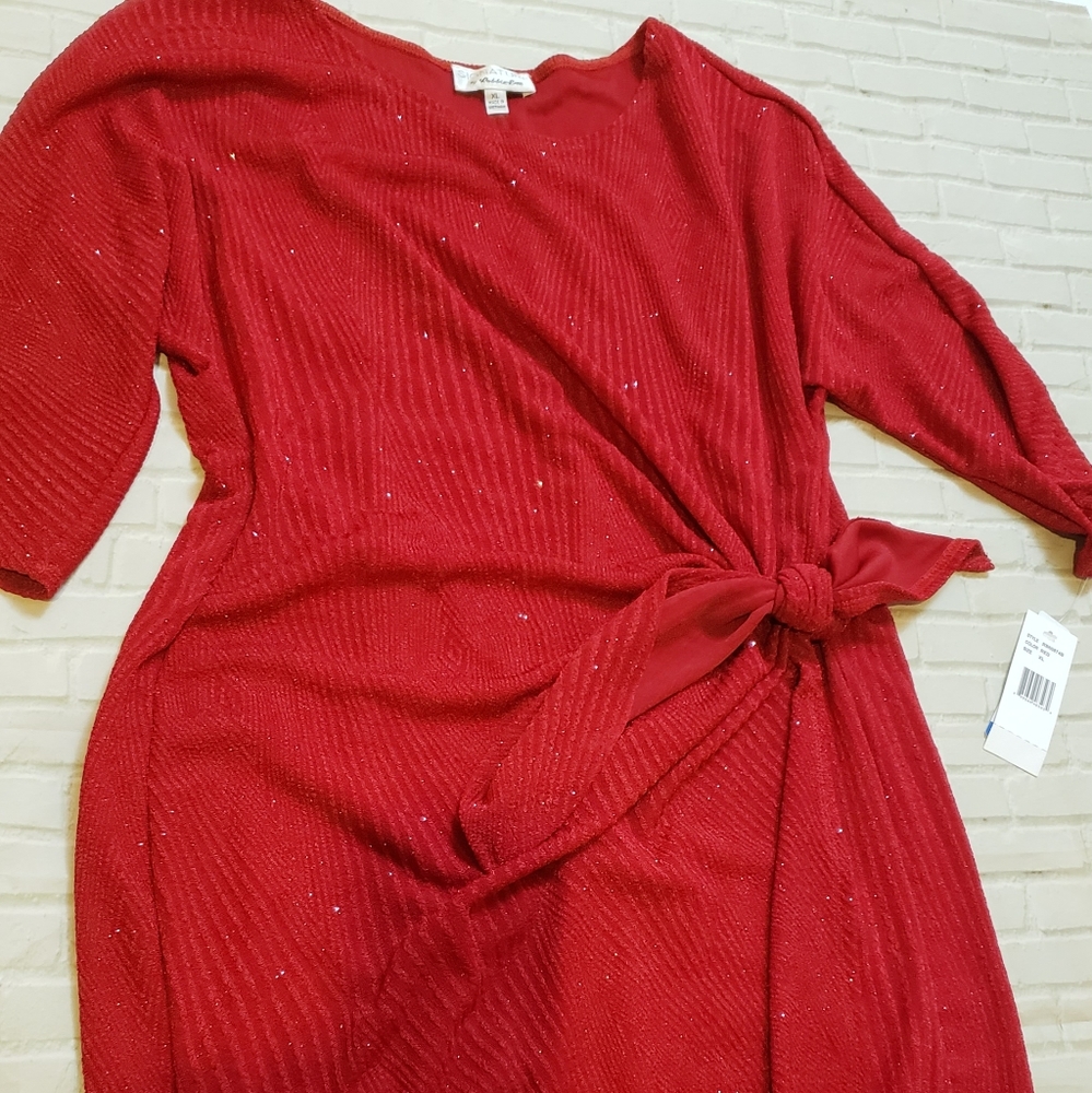 Hot red dress